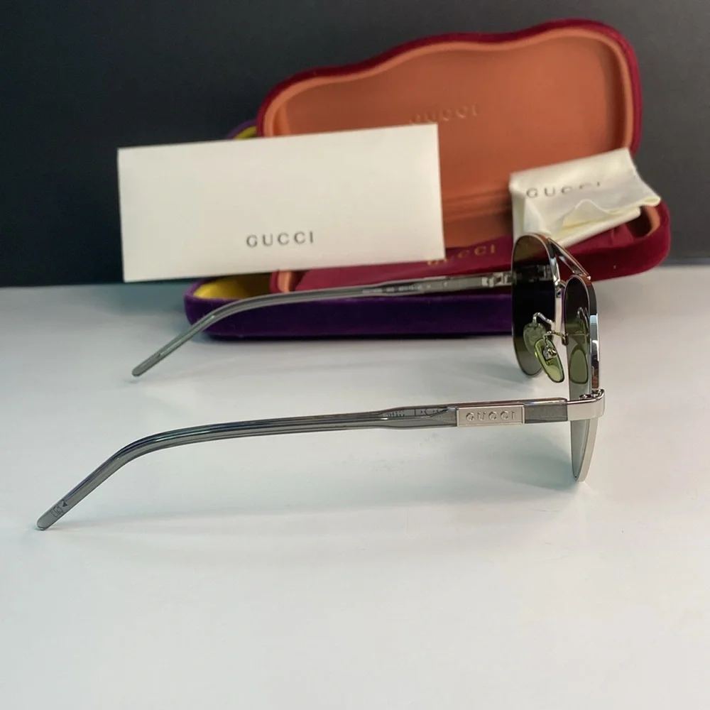 New Authentic GG1163s 002 aviator Gucci sunglass